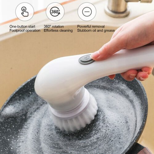 Cepillo eléctrico multifuncional para el hogar, cepillo de limpieza para  baño, cocina - AliExpress